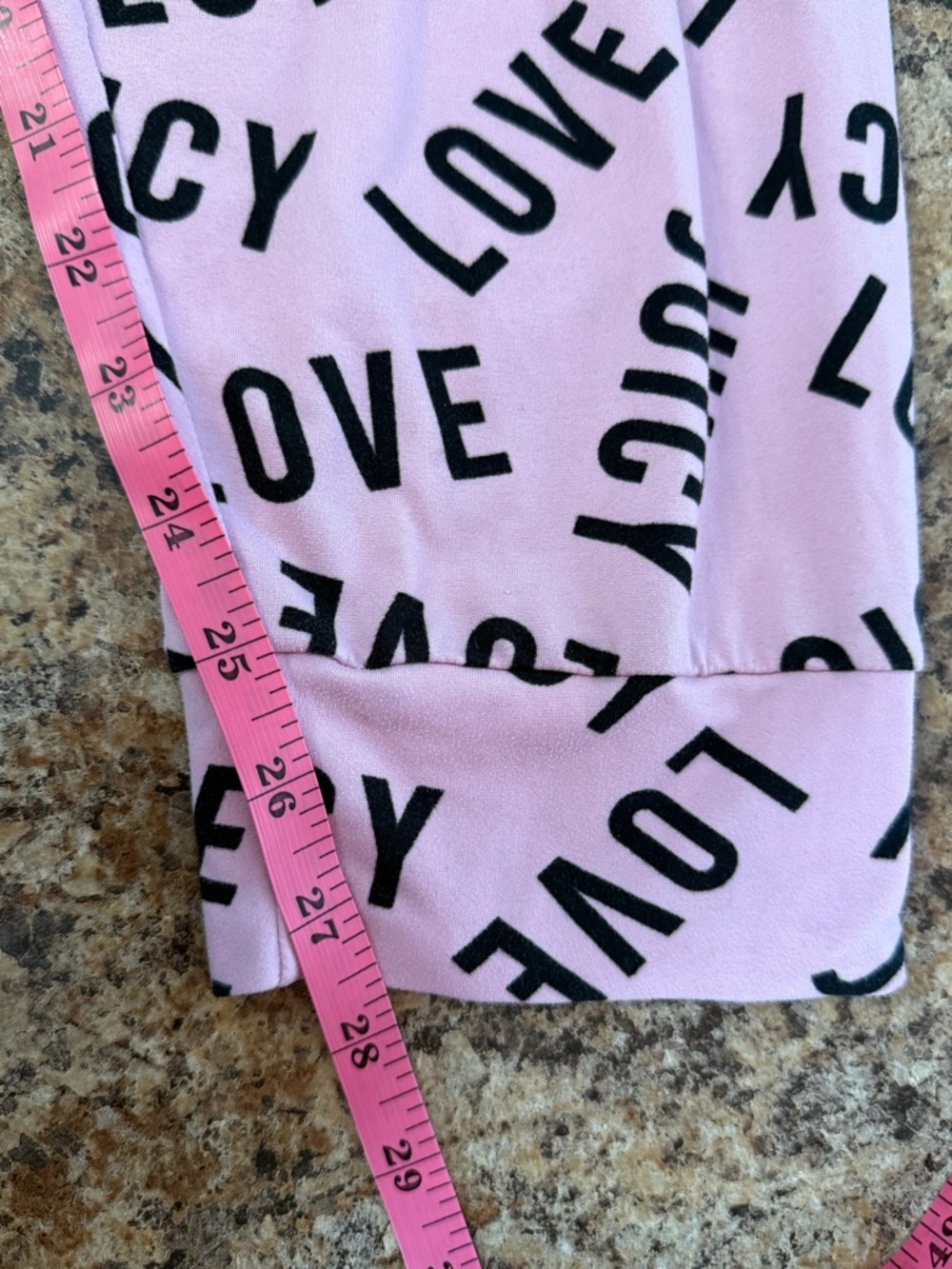 Juicy Couture Pink & Black Logo Lounge Pants Joggers XL Y2K Coquette - Picture 7 of 7